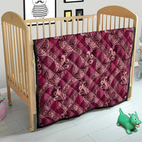 Sweet Pink Monstera Quilt Polynesian Tribal Pattern LT01 - Polynesian Pride