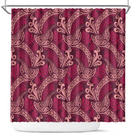 Sweet Pink Monstera Shower Curtain Polynesian Tribal Pattern LT01 Pink - Polynesian Pride