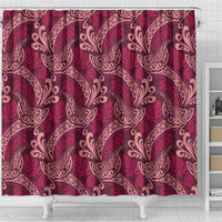 Sweet Pink Monstera Shower Curtain Polynesian Tribal Pattern LT01 - Polynesian Pride