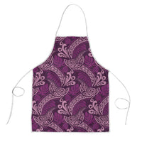 Royal Purple Monstera Apron Polynesian Tribal Pattern LT01 Purple - Polynesian Pride