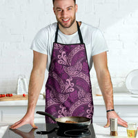 Royal Purple Monstera Apron Polynesian Tribal Pattern LT01 - Polynesian Pride