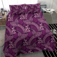 Royal Purple Monstera Bedding Set Polynesian Tribal Pattern LT01 - Polynesian Pride