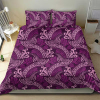 Royal Purple Monstera Bedding Set Polynesian Tribal Pattern LT01 - Polynesian Pride
