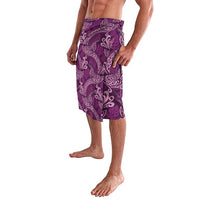 Royal Purple Monstera Lavalava Polynesian Tribal Pattern LT01 - Polynesian Pride
