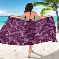 Royal Purple Monstera Sarong Polynesian Tribal Pattern LT01 - Polynesian Pride