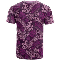 Royal Purple Monstera T Shirt Polynesian Tribal Pattern LT01 - Polynesian Pride