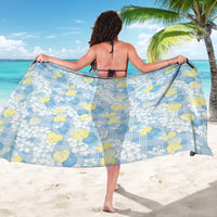 Anthurium Plumeria Lei Pastel Sarong Blue Hawaiian Splendid Palaka LT01 - Polynesian Pride
