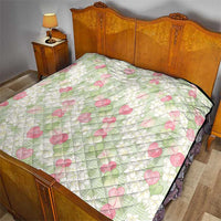 Anthurium Plumeria Lei Pastel Quilt Green Hawaiian Splendid Palaka LT01 - Polynesian Pride