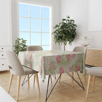Anthurium Plumeria Lei Pastel Tablecloth Green Hawaiian Splendid Palaka LT01 - Polynesian Pride