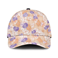 Anthurium Plumeria Lei Pastel Classic Cap Orange Hawaiian Splendid Palaka LT01 Universal Fit Orange - Polynesian Pride