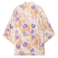 Anthurium Plumeria Lei Pastel Kimono Orange Hawaiian Splendid Palaka LT01 - Polynesian Pride