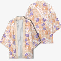 Anthurium Plumeria Lei Pastel Kimono Orange Hawaiian Splendid Palaka LT01 - Polynesian Pride