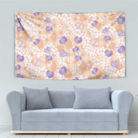 Anthurium Plumeria Lei Pastel Tapestry Orange Hawaiian Splendid Palaka LT01 - Polynesian Pride