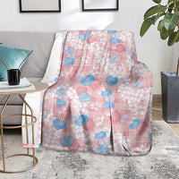 Anthurium Plumeria Lei Pastel Blanket Pink Hawaiian Splendid Palaka LT01 - Polynesian Pride