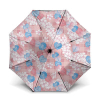 Anthurium Plumeria Lei Pastel Umbrella Pink Hawaiian Splendid Palaka LT01 One Size Folded 11.42 inch Opened Diameter 37.4 inch Pink - Polynesian Pride
