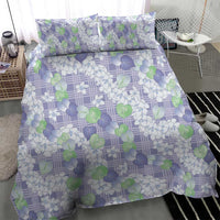 Anthurium Plumeria Lei Pastel Bedding Set Purple Hawaiian Splendid Palaka LT01 - Polynesian Pride