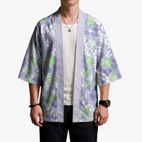 Anthurium Plumeria Lei Pastel Kimono Purple Hawaiian Splendid Palaka LT01 - Polynesian Pride