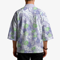 Anthurium Plumeria Lei Pastel Kimono Purple Hawaiian Splendid Palaka LT01 - Polynesian Pride