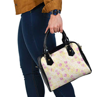 Anthurium Plumeria Lei Pastel Shoulder Handbag Yellow Hawaiian Splendid Palaka LT01 - Polynesian Pride