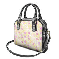 Anthurium Plumeria Lei Pastel Shoulder Handbag Yellow Hawaiian Splendid Palaka LT01 - Polynesian Pride
