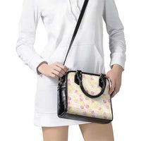 Anthurium Plumeria Lei Pastel Shoulder Handbag Yellow Hawaiian Splendid Palaka LT01 - Polynesian Pride
