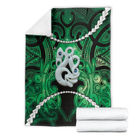 Maori Matariki Manaia Kakariki Blanket Maori Kowhaiwhai Pattern Galaxy LT01 - Polynesian Pride