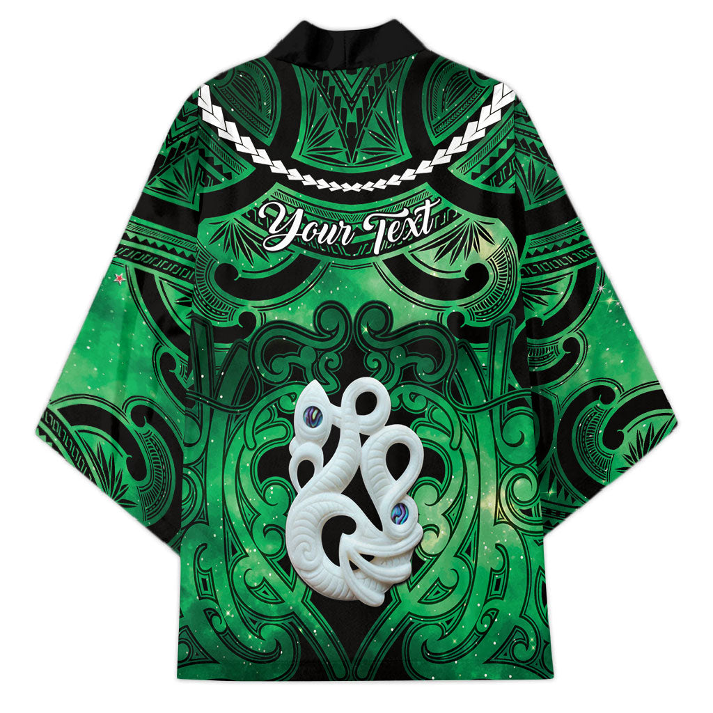 Personalised Maori Matariki Manaia Kakariki Kimono Maori Kowhaiwhai Pattern Galaxy LT01 - Polynesian Pride