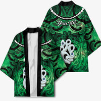 Personalised Maori Matariki Manaia Kakariki Kimono Maori Kowhaiwhai Pattern Galaxy LT01 - Polynesian Pride