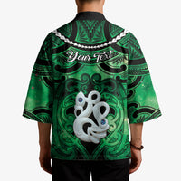 Personalised Maori Matariki Manaia Kakariki Kimono Maori Kowhaiwhai Pattern Galaxy LT01 - Polynesian Pride