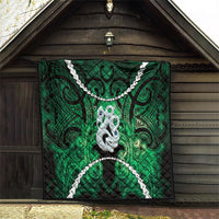 Maori Matariki Manaia Kakariki Quilt Maori Kowhaiwhai Pattern Galaxy LT01 - Polynesian Pride