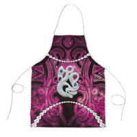 Maori Matariki Manaia Mawhero Apron Maori Kowhaiwhai Pattern Galaxy LT01 Pink - Polynesian Pride