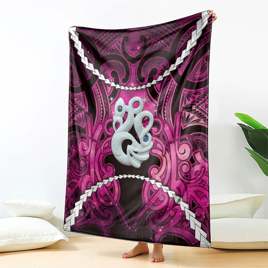 Maori Matariki Manaia Mawhero Blanket Maori Kowhaiwhai Pattern Galaxy LT01 - Polynesian Pride
