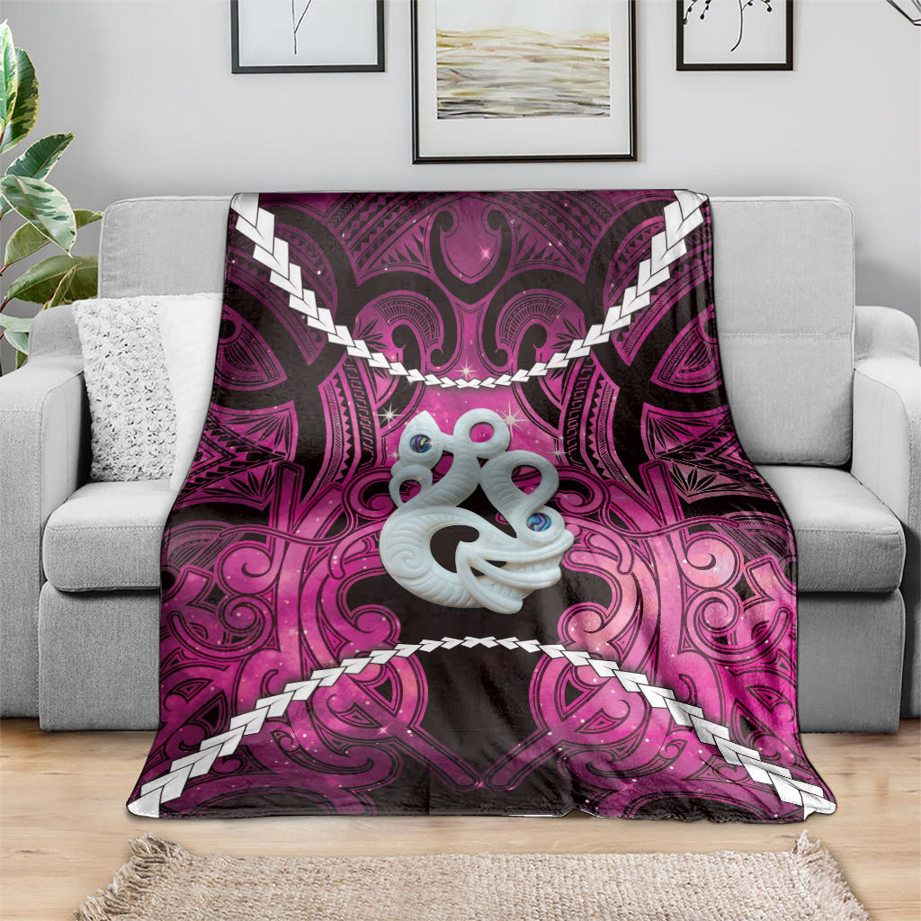 Maori Matariki Manaia Mawhero Blanket Maori Kowhaiwhai Pattern Galaxy LT01 - Polynesian Pride