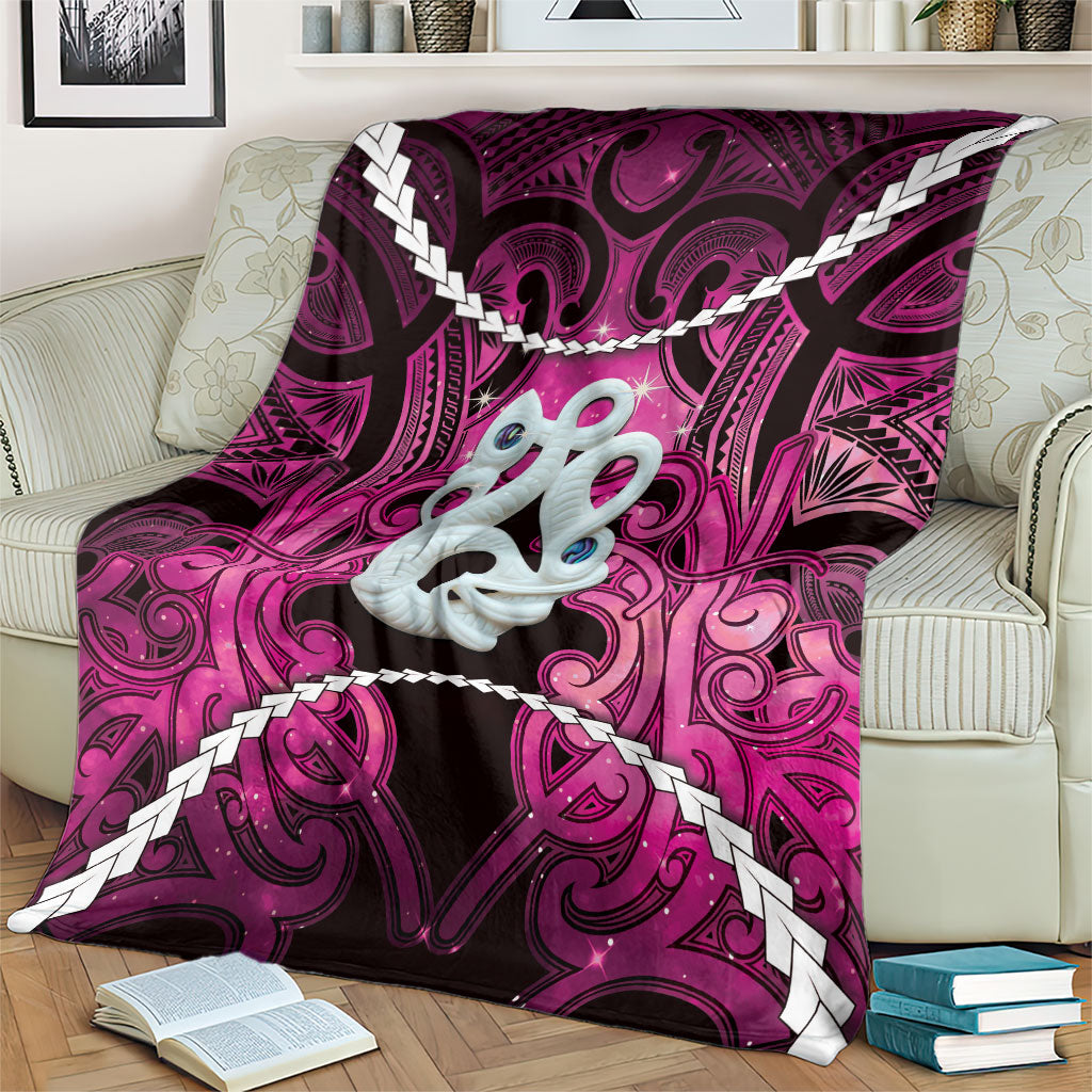 Maori Matariki Manaia Mawhero Blanket Maori Kowhaiwhai Pattern Galaxy LT01 - Polynesian Pride