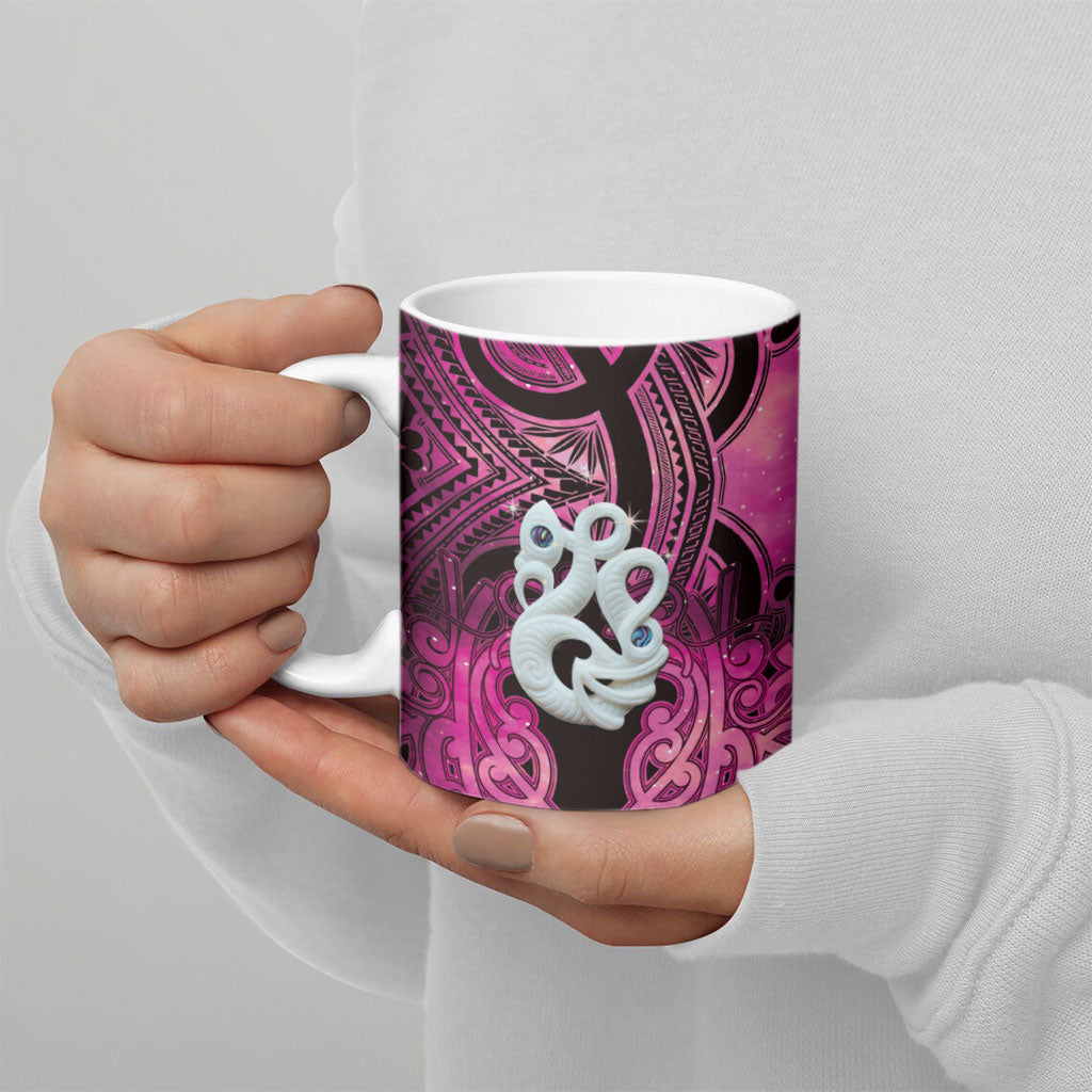 Personalised Maori Matariki Manaia Mawhero Ceramic Mug Maori Kowhaiwhai Pattern Galaxy LT01 - Polynesian Pride
