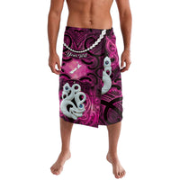 Personalised Maori Matariki Manaia Mawhero Lavalava Maori Kowhaiwhai Pattern Galaxy LT01 Pink - Polynesian Pride