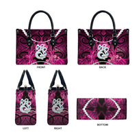 Maori Matariki Manaia Mawhero Leather Bag Maori Kowhaiwhai Pattern Galaxy LT01 - Polynesian Pride