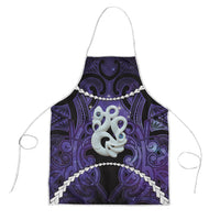 Maori Matariki Manaia Waiporoporo Apron Maori Kowhaiwhai Pattern Galaxy LT01 Purple - Polynesian Pride