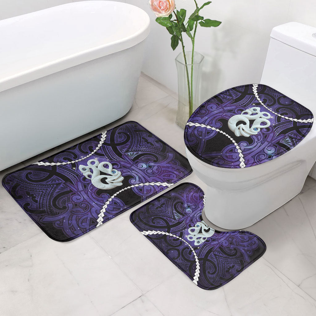 Maori Matariki Manaia Waiporoporo Bathroom Set Maori Kowhaiwhai Pattern Galaxy LT01 - Polynesian Pride