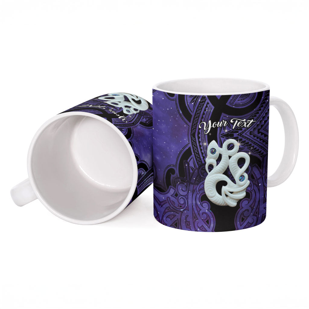 Personalised Maori Matariki Manaia Waiporoporo Ceramic Mug Maori Kowhaiwhai Pattern Galaxy LT01 - Polynesian Pride