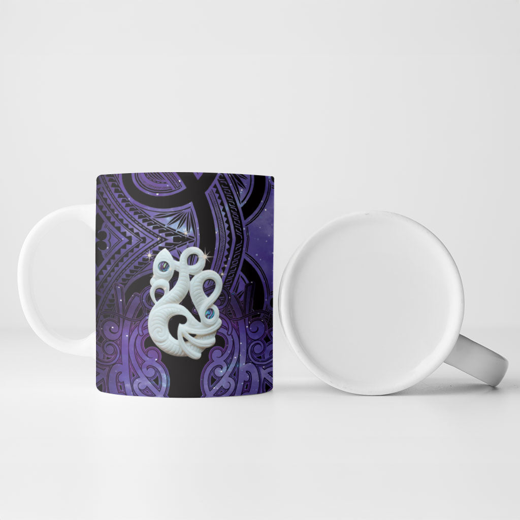 Personalised Maori Matariki Manaia Waiporoporo Ceramic Mug Maori Kowhaiwhai Pattern Galaxy LT01 - Polynesian Pride
