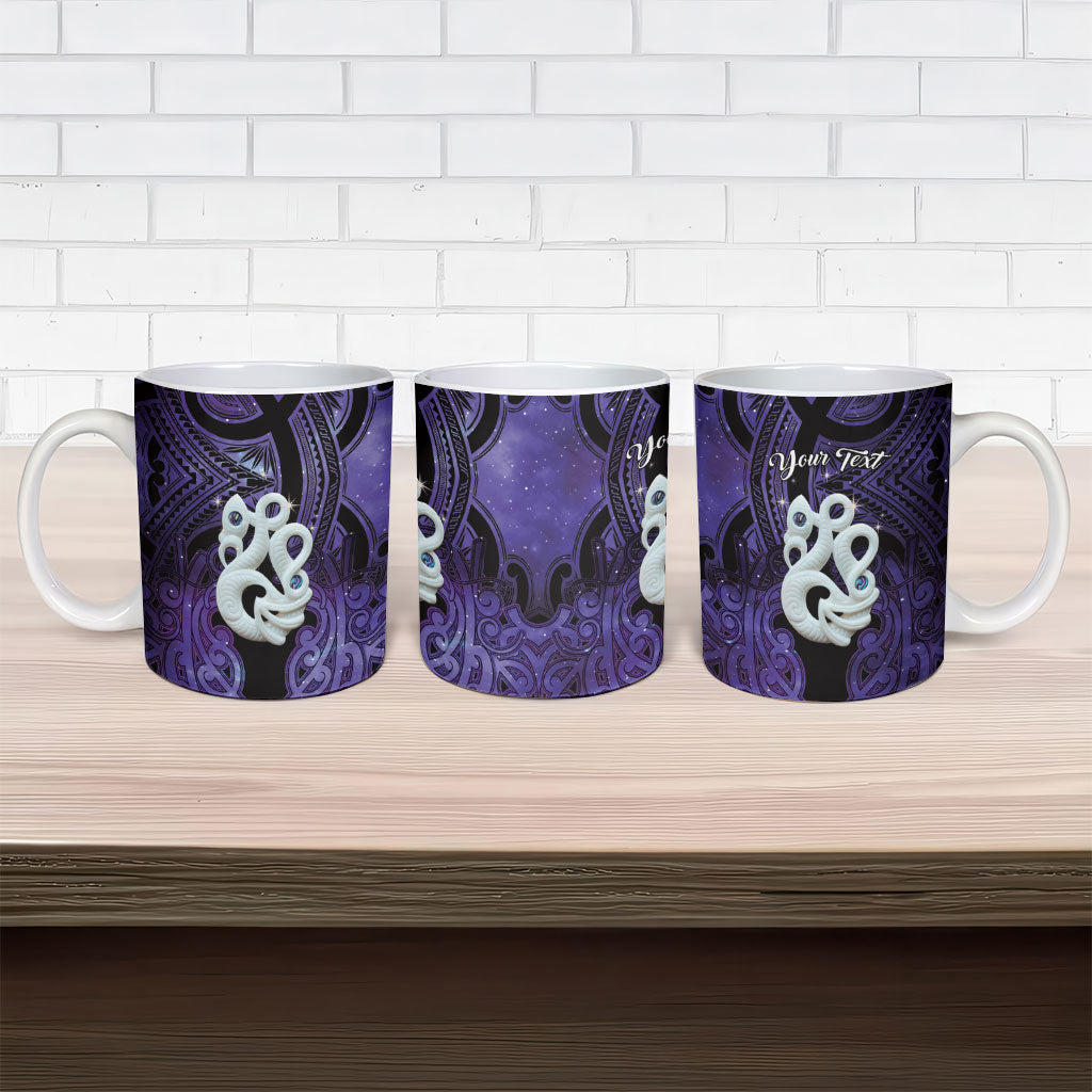 Personalised Maori Matariki Manaia Waiporoporo Ceramic Mug Maori Kowhaiwhai Pattern Galaxy LT01 - Polynesian Pride
