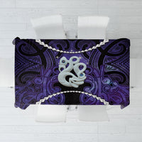 Maori Matariki Manaia Waiporoporo Tablecloth Maori Kowhaiwhai Pattern Galaxy LT01 Purple - Polynesian Pride