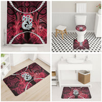 Maori Matariki Manaia Whero Bathroom Set Maori Kowhaiwhai Pattern Galaxy LT01 - Polynesian Pride