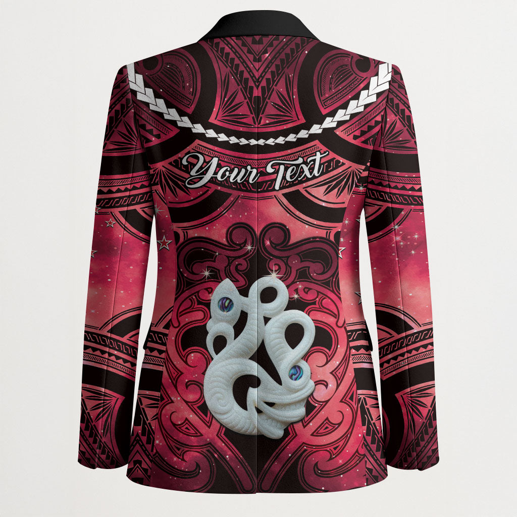 Personalised Maori Matariki Manaia Whero Blazer Maori Kowhaiwhai Pattern Galaxy LT01 - Polynesian Pride