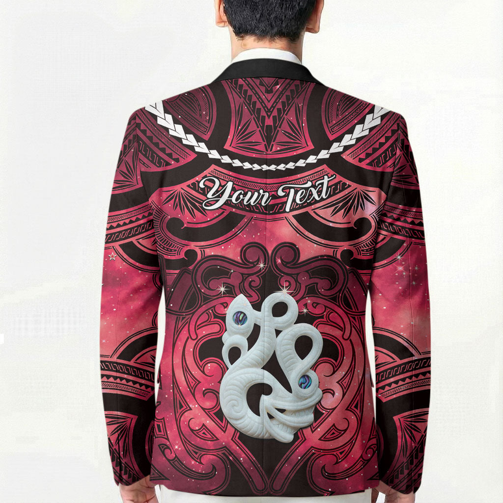 Personalised Maori Matariki Manaia Whero Blazer Maori Kowhaiwhai Pattern Galaxy LT01 - Polynesian Pride