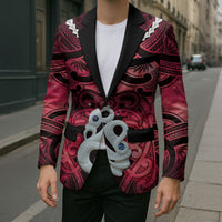 Personalised Maori Matariki Manaia Whero Blazer Maori Kowhaiwhai Pattern Galaxy LT01 - Polynesian Pride