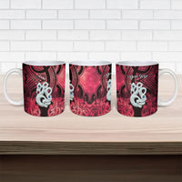 Personalised Maori Matariki Manaia Whero Ceramic Mug Maori Kowhaiwhai Pattern Galaxy LT01 - Polynesian Pride