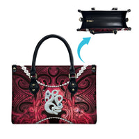 Maori Matariki Manaia Whero Leather Bag Maori Kowhaiwhai Pattern Galaxy LT01 - Polynesian Pride