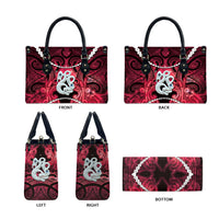 Maori Matariki Manaia Whero Leather Bag Maori Kowhaiwhai Pattern Galaxy LT01 - Polynesian Pride